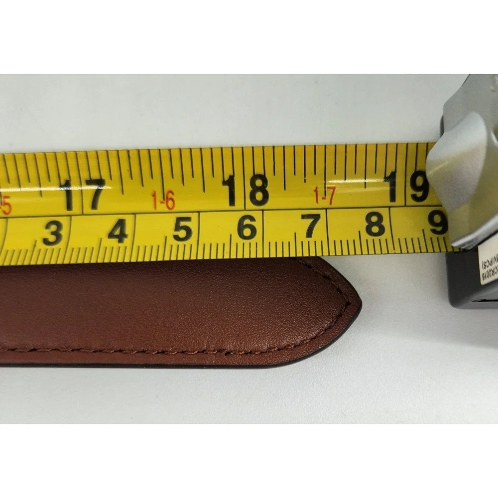 New Coach Dog Collar Medium Khaki Saddle Signature Canvas Leather CH146 J2392